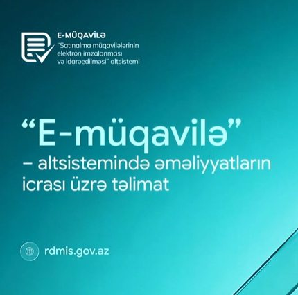“E-müqavilə” altsistemindən istifadə qaydalarına dair video-təlimat.